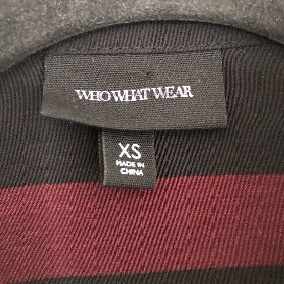 Who What Wear Long Sleeve Pin Striped Multi Color Shirt Size Extra Small - Picture 3 of 8